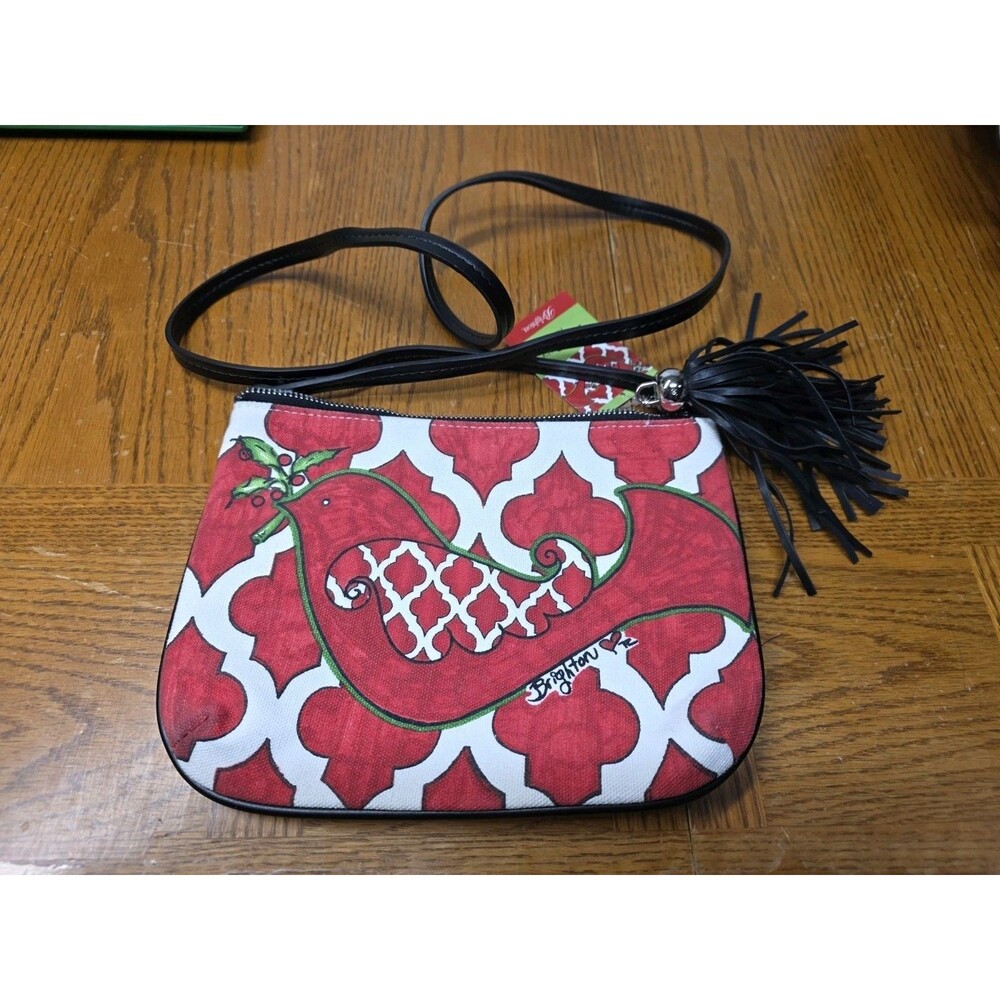 Brighton Love Dove Christmas Holiday Crossbody Pouch Bag NEW P
